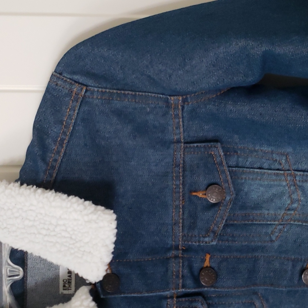 Epic Threads Embroidered Denim Jacket Size S - Picture 6 of 12
